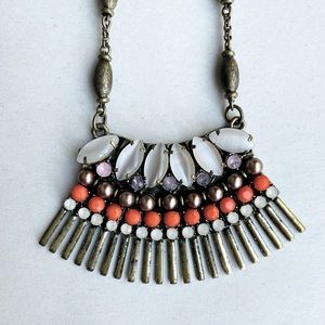 Anthropologie Rhinestone Statement Necklace